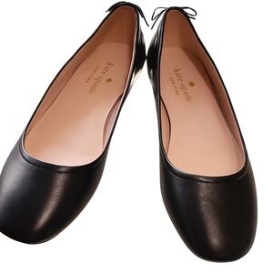 Kate Spade New York Leather Ballet Flats – Size 8B – Black – Like New
